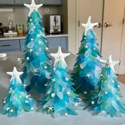 Sea Glass Christmas Tree