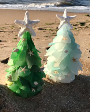 Sea Glass Christmas Tree