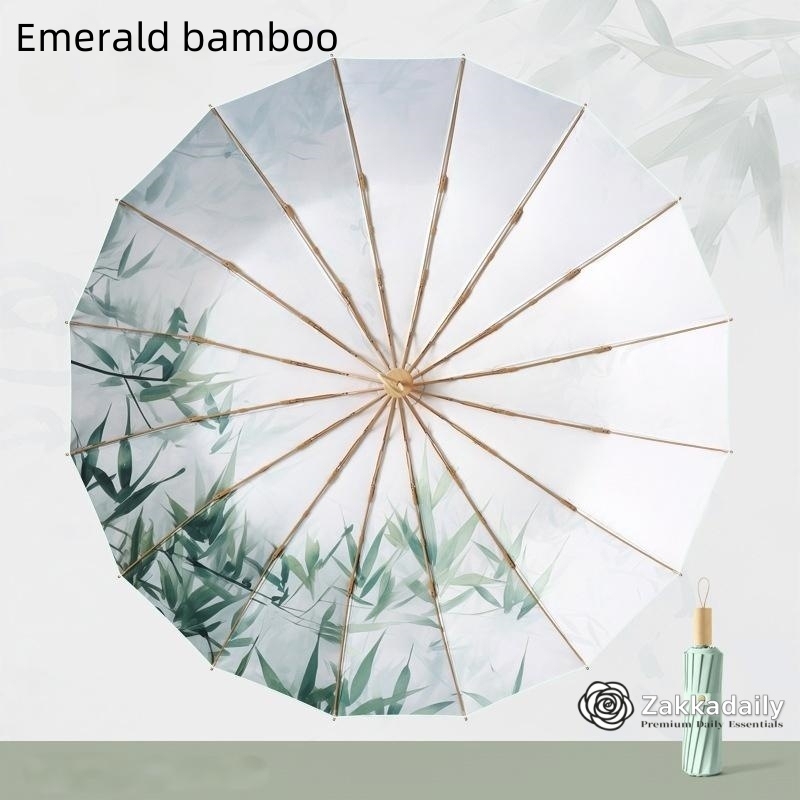 Asian Chinese painting /oil painting style umberlla