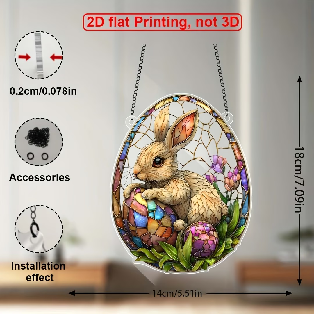🐰🌸Easter Bunny Floral Suncatcher 🐰🌸