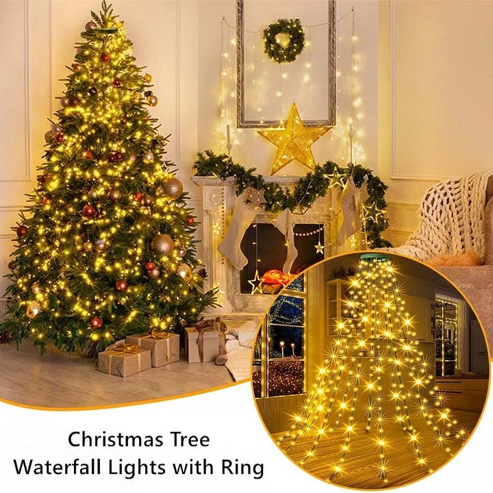 🔥LAST DAY SALE - 60% OFF🔥Christmas Tree Waterfall Lights