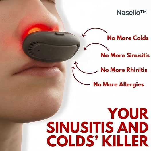 Naselio™|LED Nasal Device for Dry Nose & Sinus Comfort,USB-Rechargeable Light Therapy