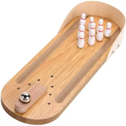 Mini Tabletop Bowling Game Set – Desktop Fun for Kids & Adults