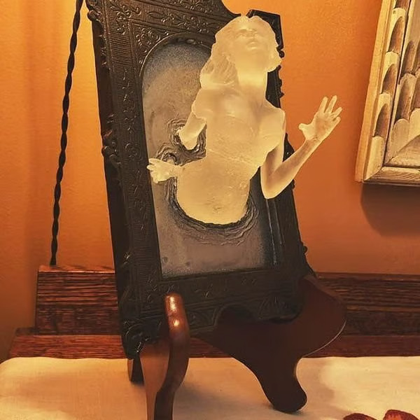 Ghost in the Mirror Wall Plaque with luminous