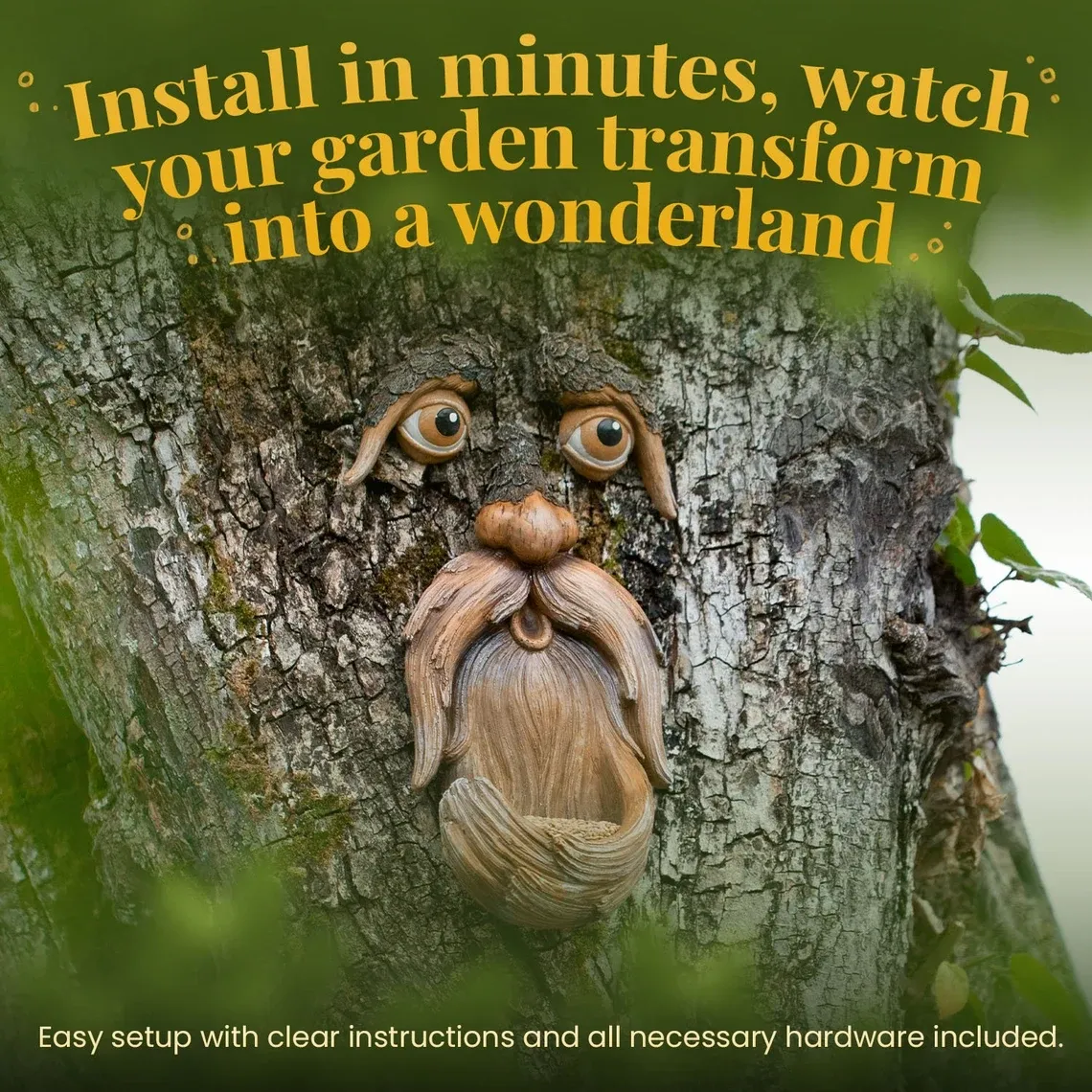 Tree Face Bird Feeder for Garden | Tree Hugger Outdoor Decor