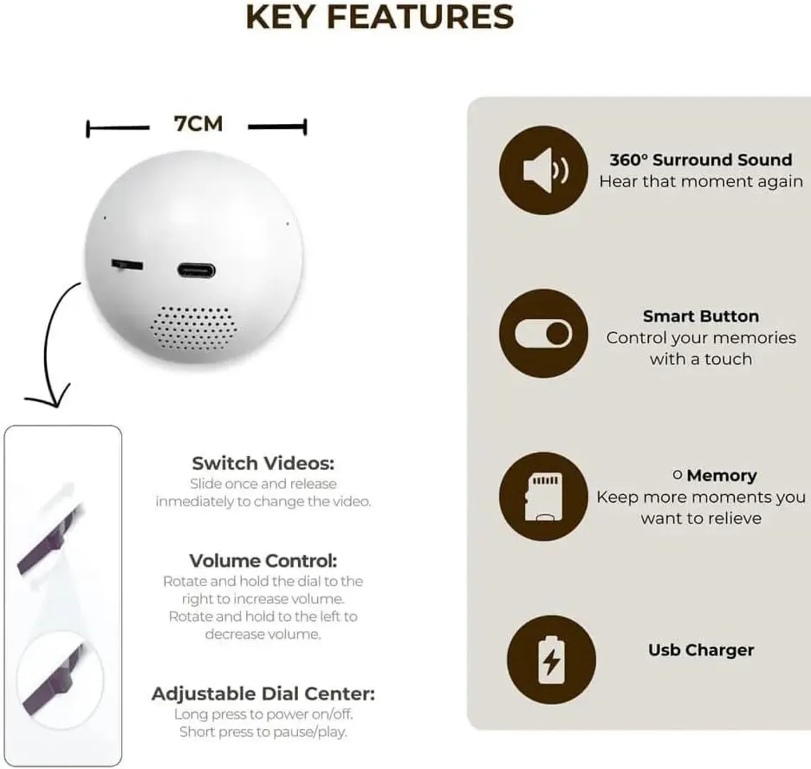 Personalized crystal ball video player