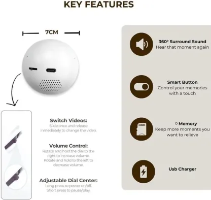 Personalized crystal ball video player