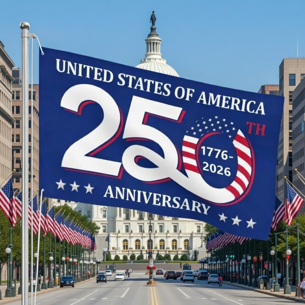 United States of America 250th Anniversary Flag – 1776–2026