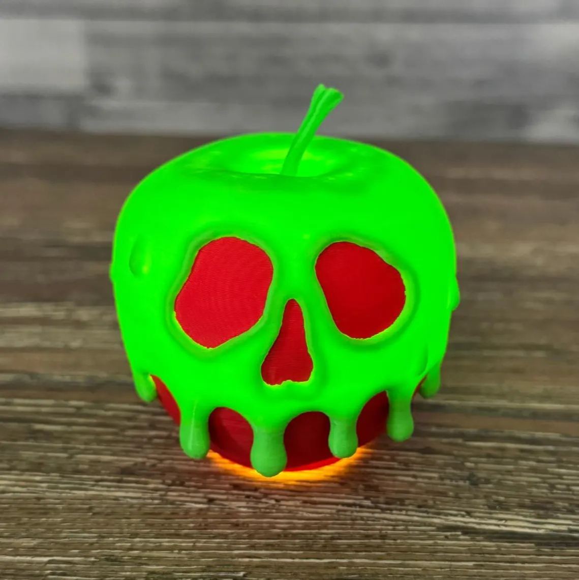 Poison Candy Apple Night Light 2PCS（10 CM/4 inc）