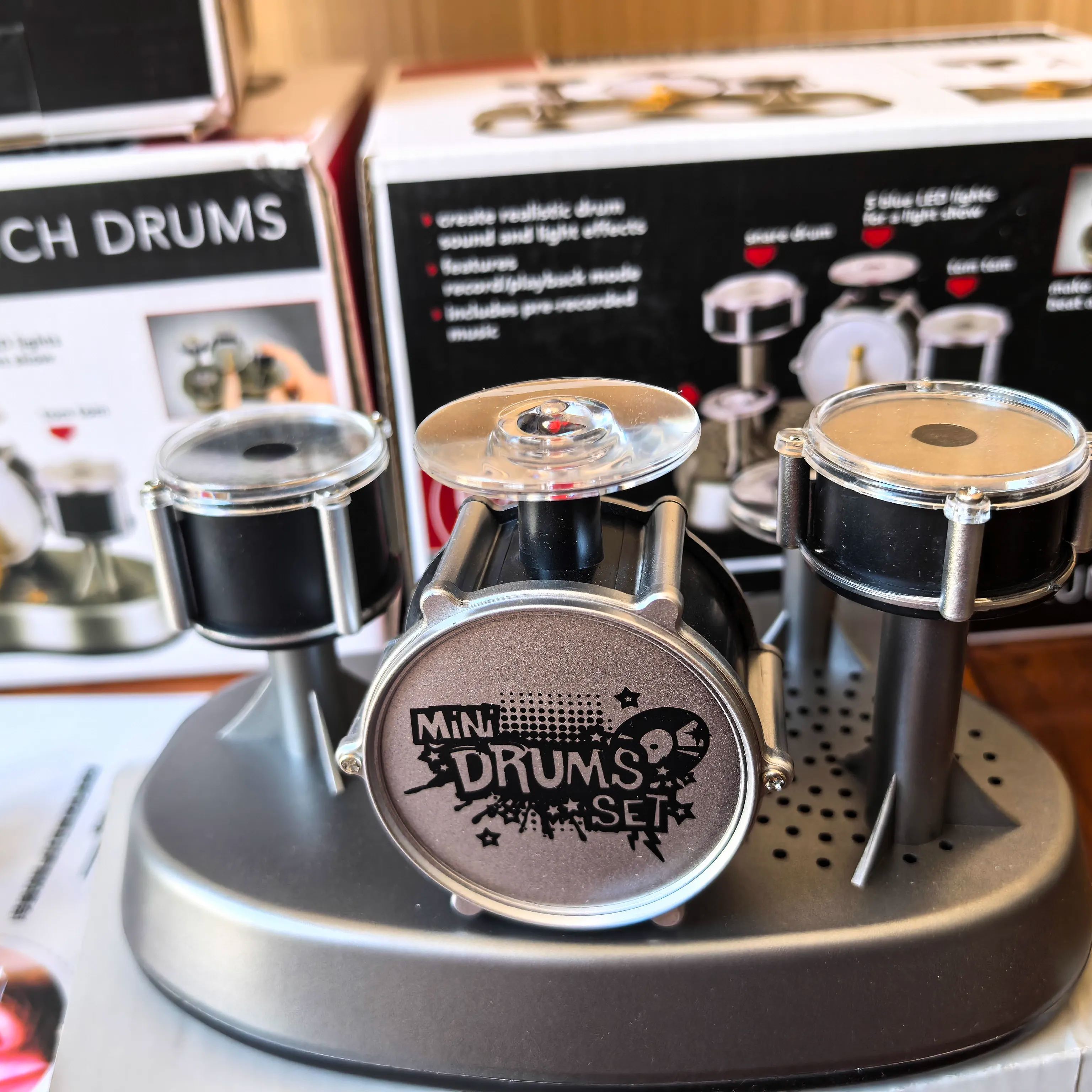 🎵 Mini Finger Drum Kit - Perfect for Desk Fun & Stress Relief!