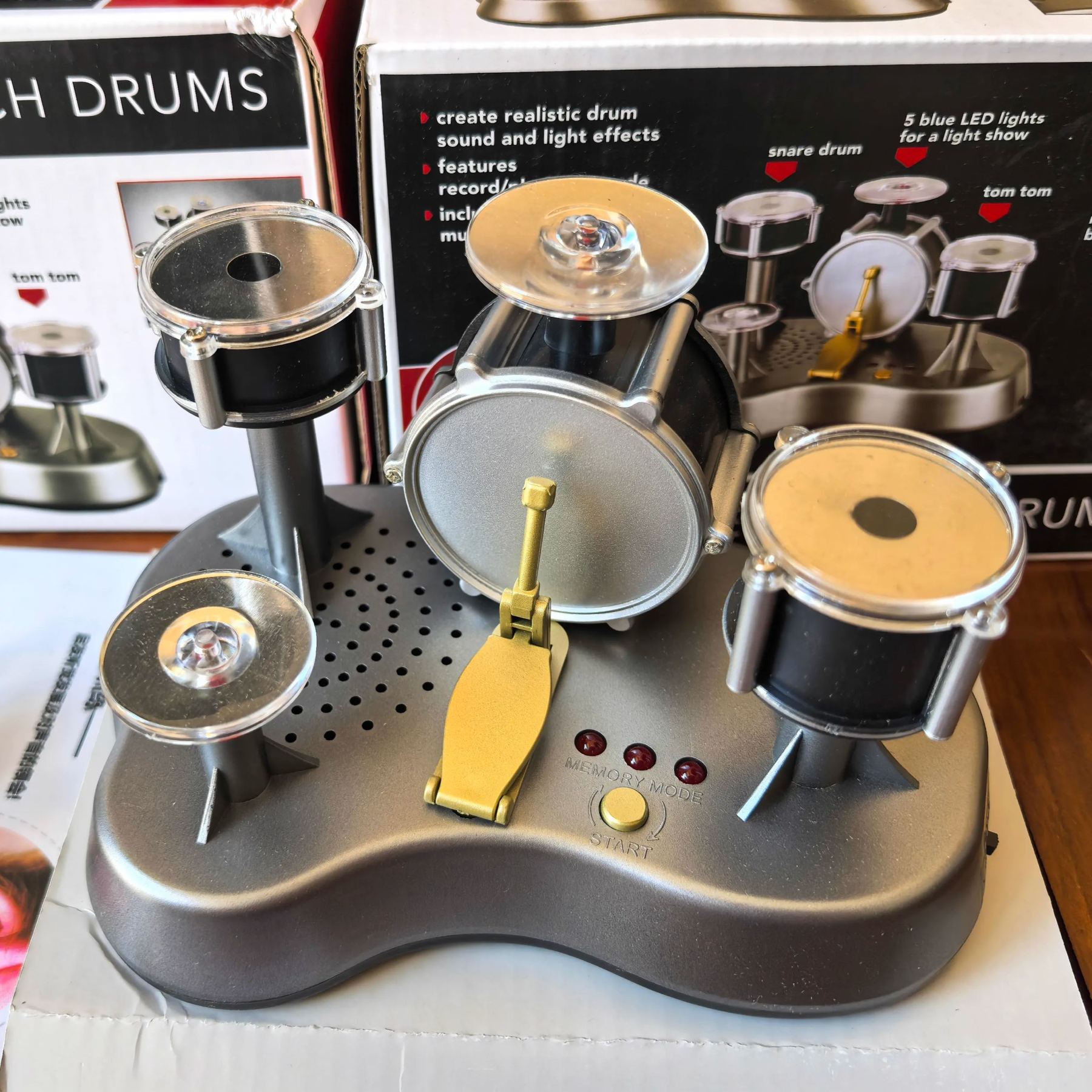 🎵 Mini Finger Drum Kit - Perfect for Desk Fun & Stress Relief!