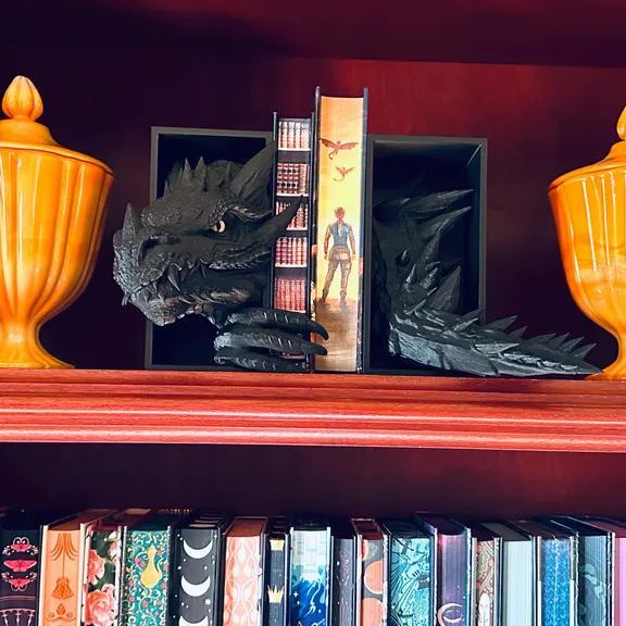 Dragon Book Nook Bookshelf Decor