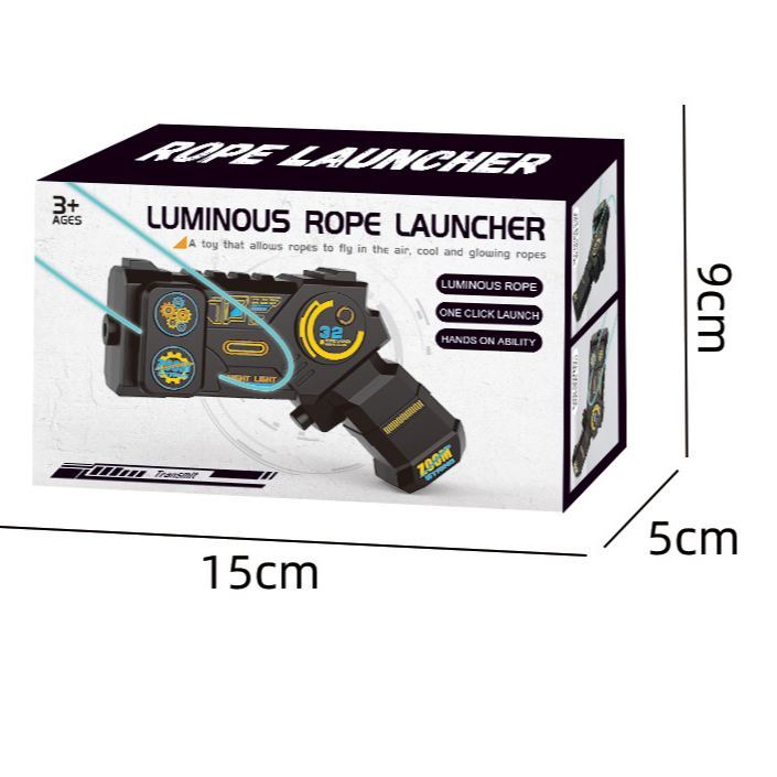 String Shooter Toy Lasso Loop Pro - Rechargeable Glow String Launcher