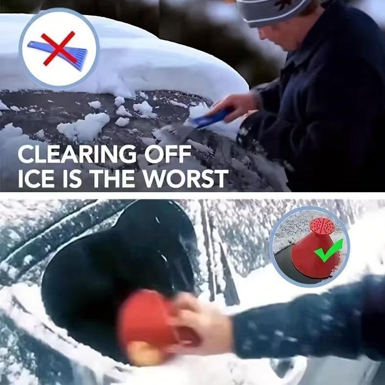 Magical Ice Scrapers for Car Windshield—4PCS in 1 set