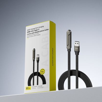 2-in-1 Super Fast 240w Charging Cord & Phone Stand