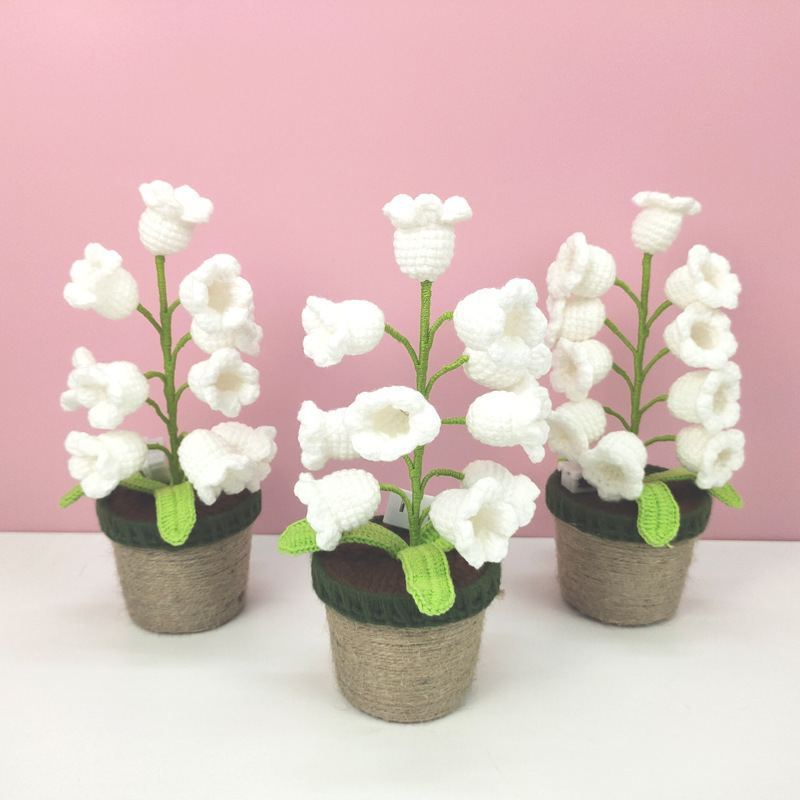 Handmade Crochet Lily of the Valley Night Lamp