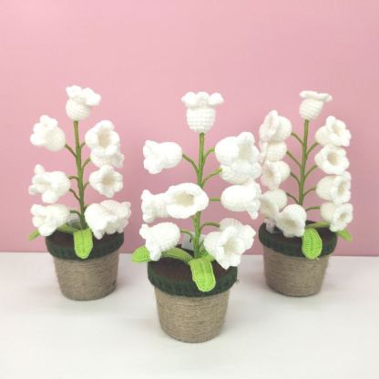 Handmade Crochet Lily of the Valley Night Lamp