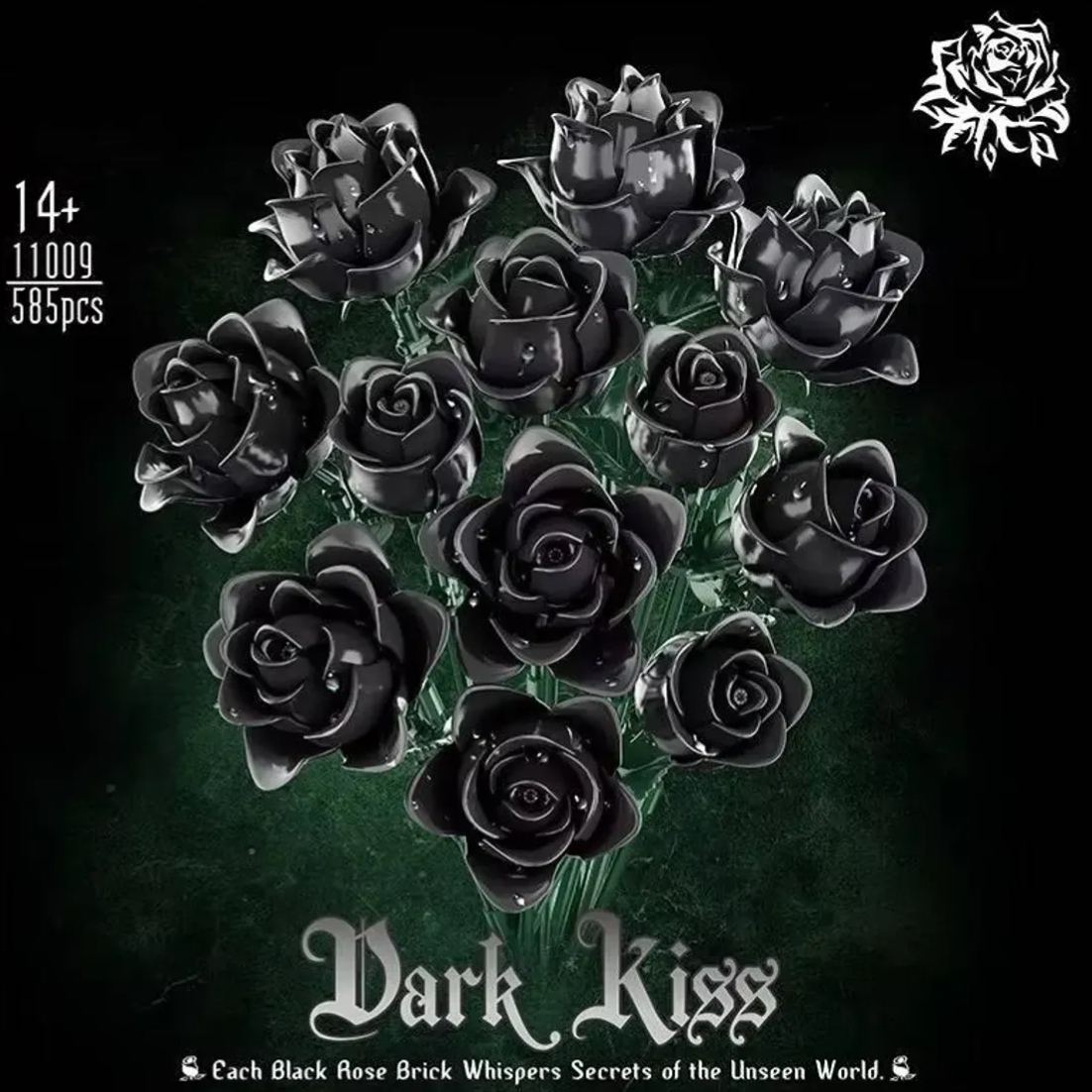 Black Rose Bouquet Building Set