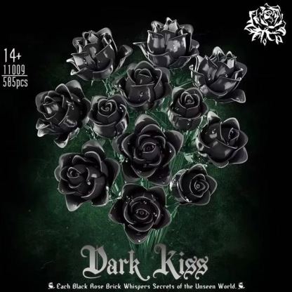 Black Rose Bouquet Building Set