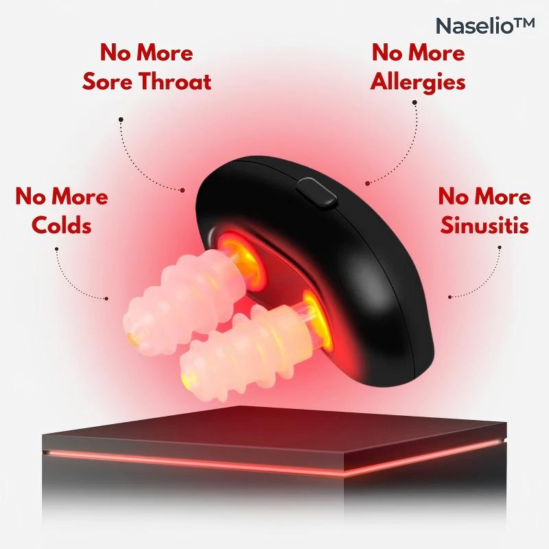 Naselio™|LED Nasal Device for Dry Nose & Sinus Comfort,USB-Rechargeable Light Therapy