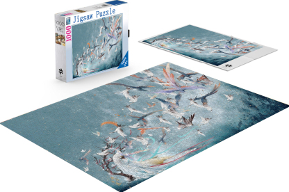 1000-piece puzzle - White Crane