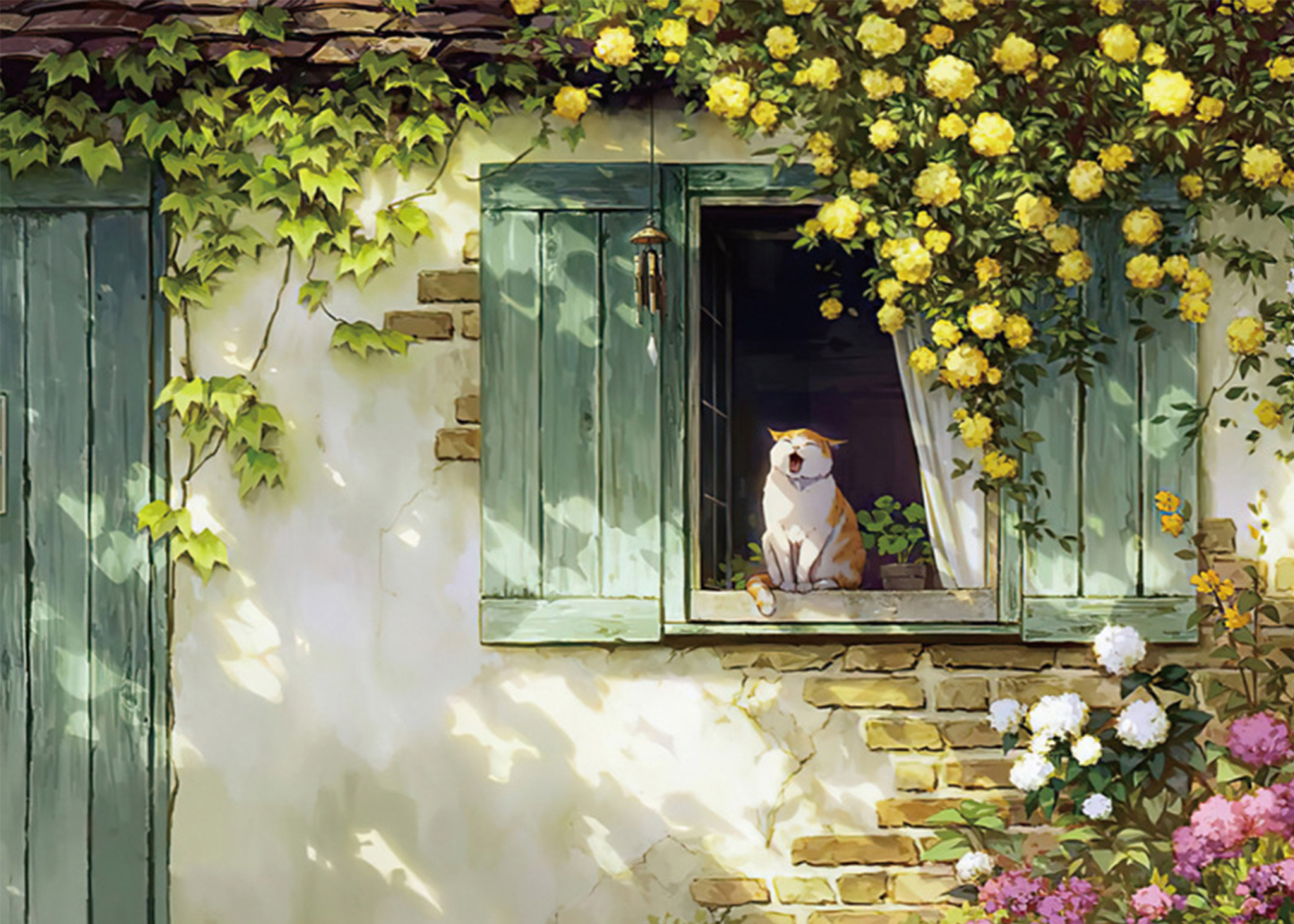 1000-piece puzzle - cat on the window