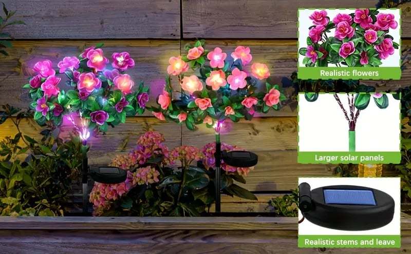 Last Day 70% OFF- 🌺Solar fluorescent garden light🔥