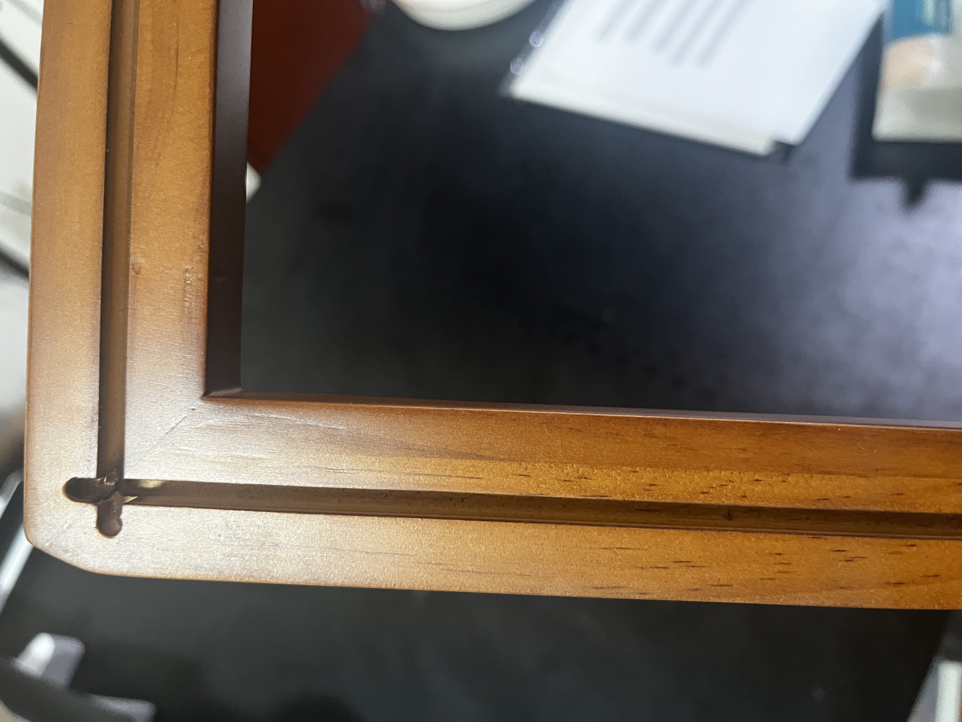 Wooden silk screen frame -Walnut brown