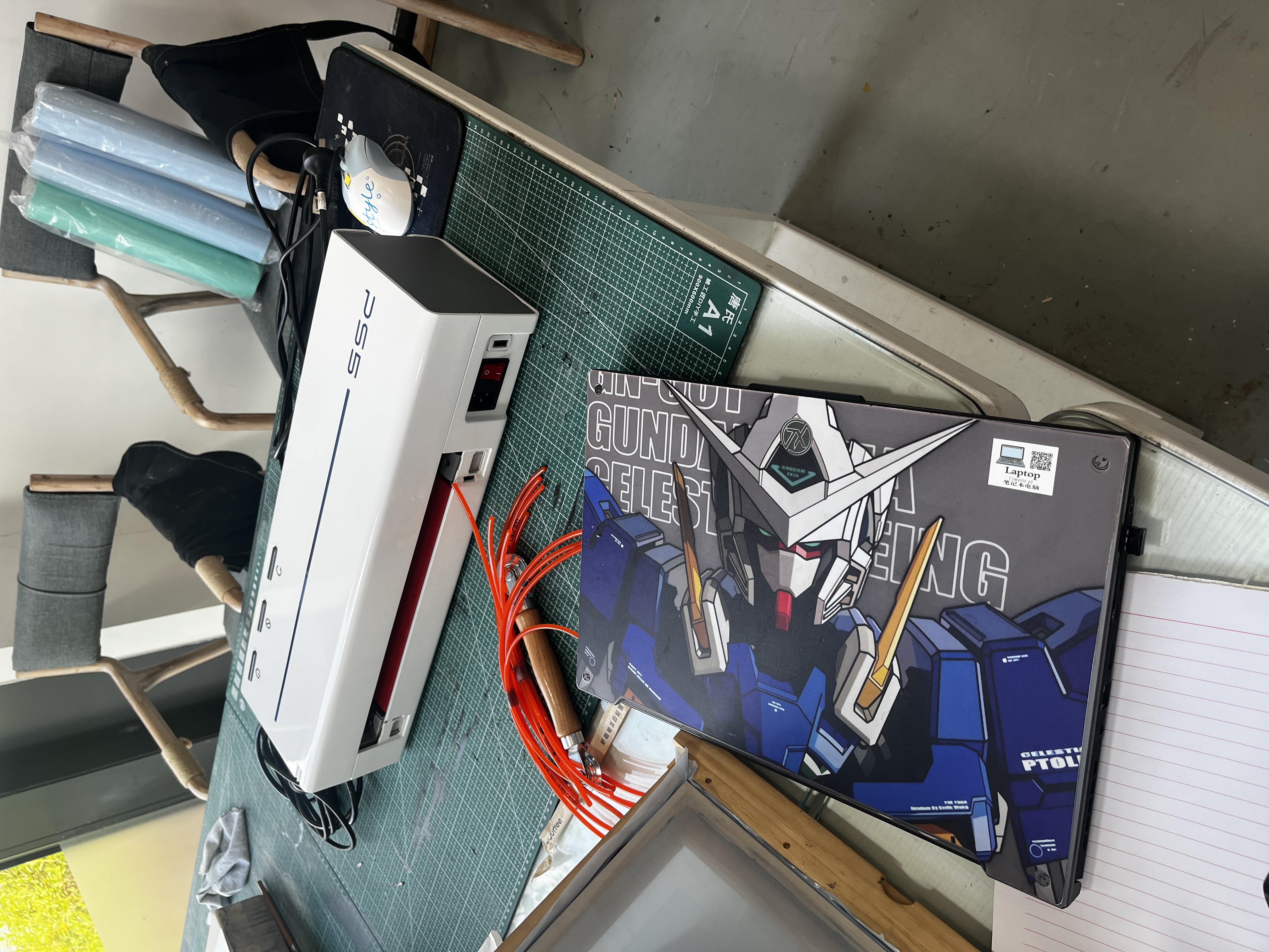 Finished screen printing stencil created with 4XTRON digital screen making workflow