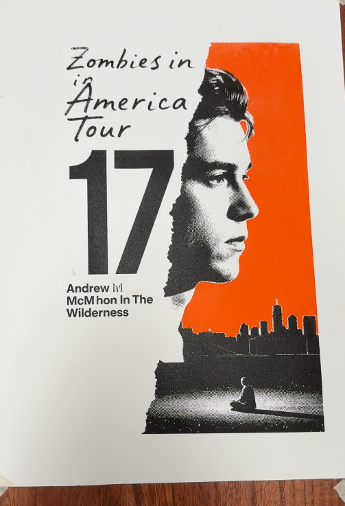 250 mesh poster print with sharp text edges and controlled ink layer