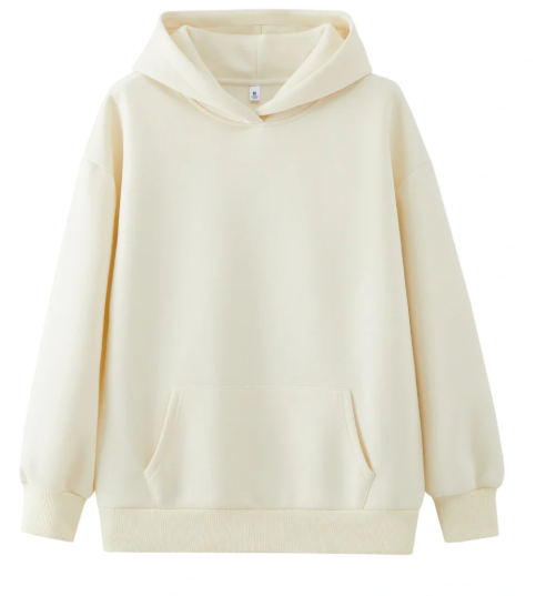 Blank hoodie for screen printing practice (garment example).