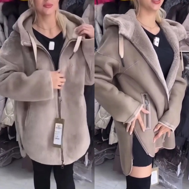 Fashion Versatile Reversible Beige Jacket