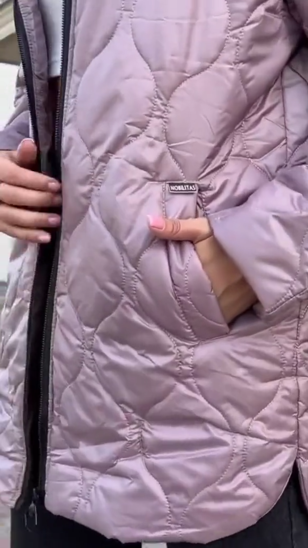 Chaqueta de plumón de pato acolchada Serene