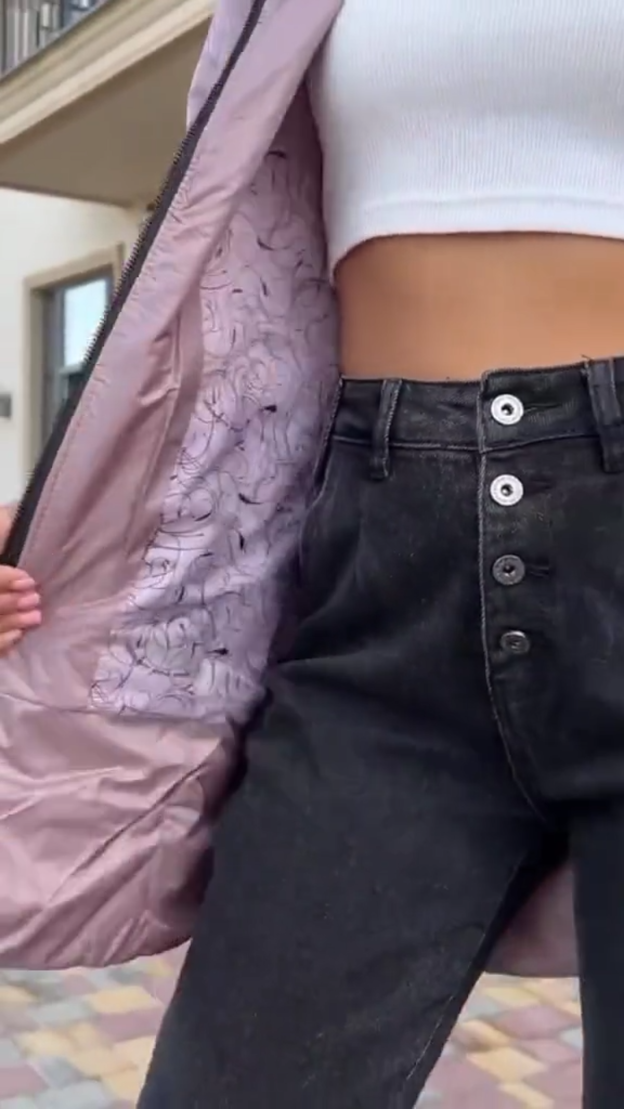 Chaqueta de plumón de pato acolchada Serene