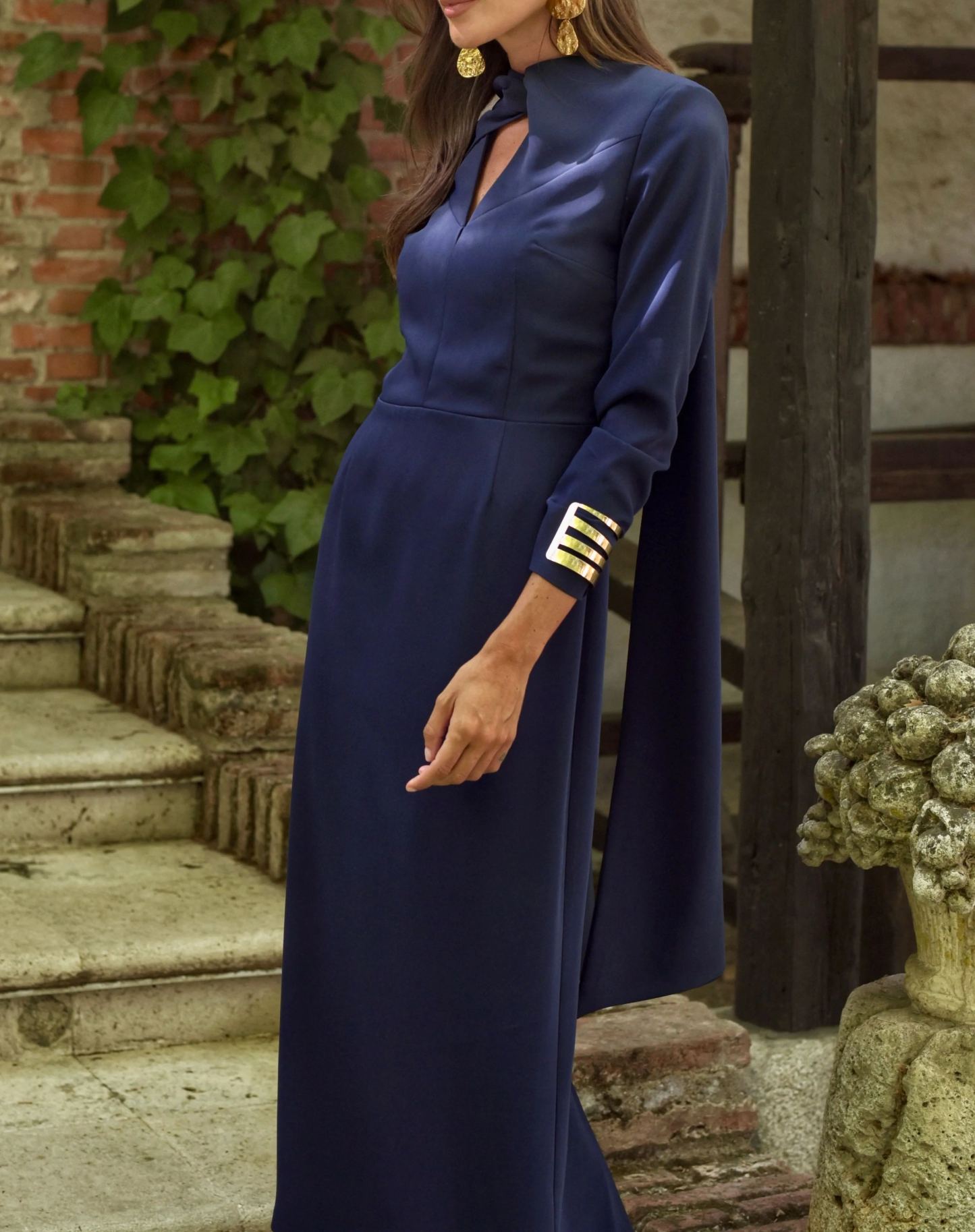 Vestido Estaño Marino