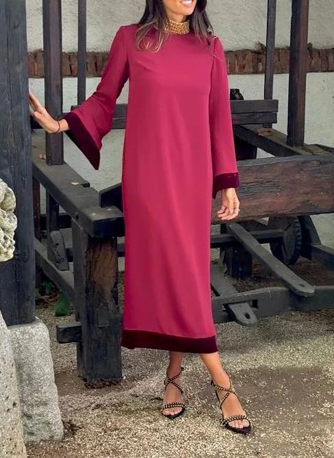 Vestido burdeos Lady Grouse