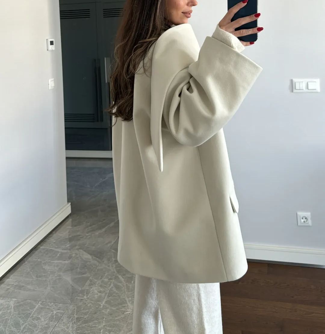 Burgundy Shawl Detailed Cashmere Jacket