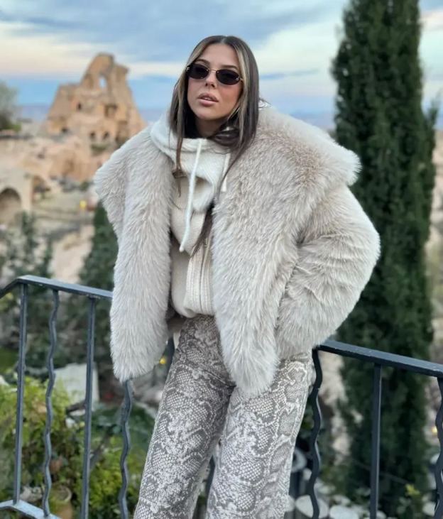 Stone Color Lined Premium Fur