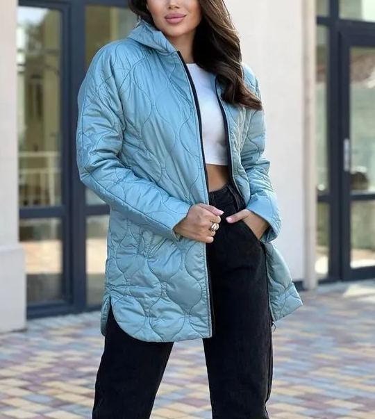 Chaqueta de plumón de pato acolchada Serene