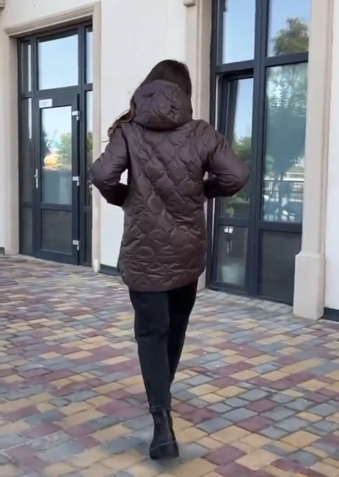 Chaqueta de plumón de pato acolchada Serene