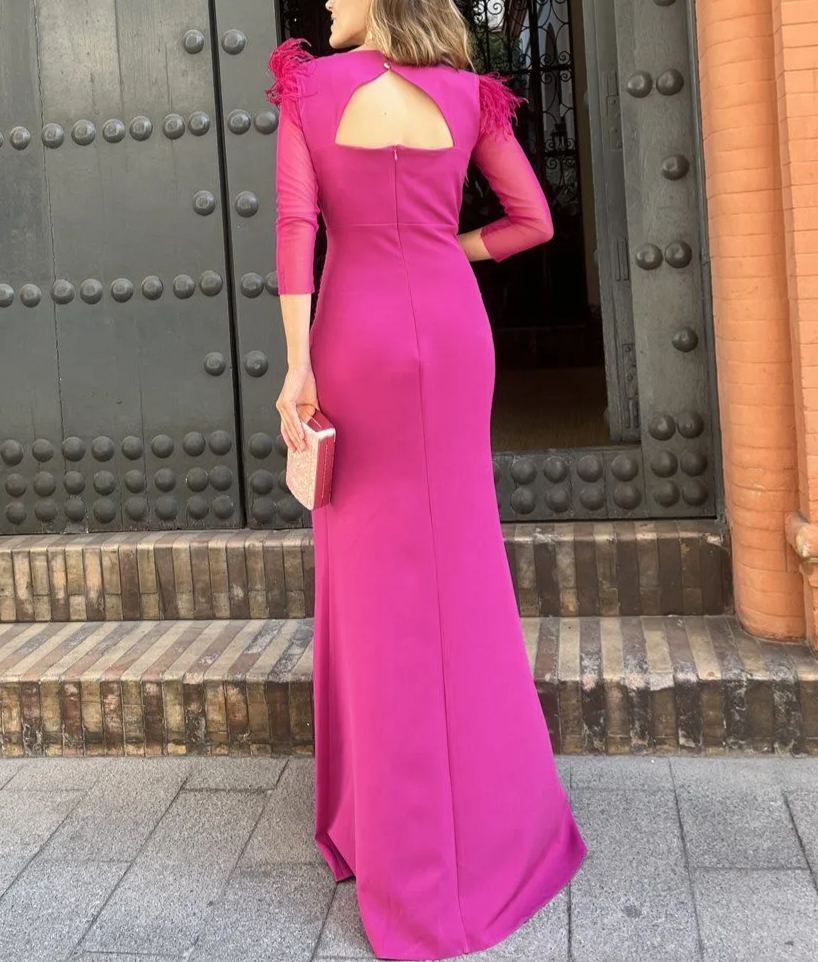 Turquoise wide draped midi dress