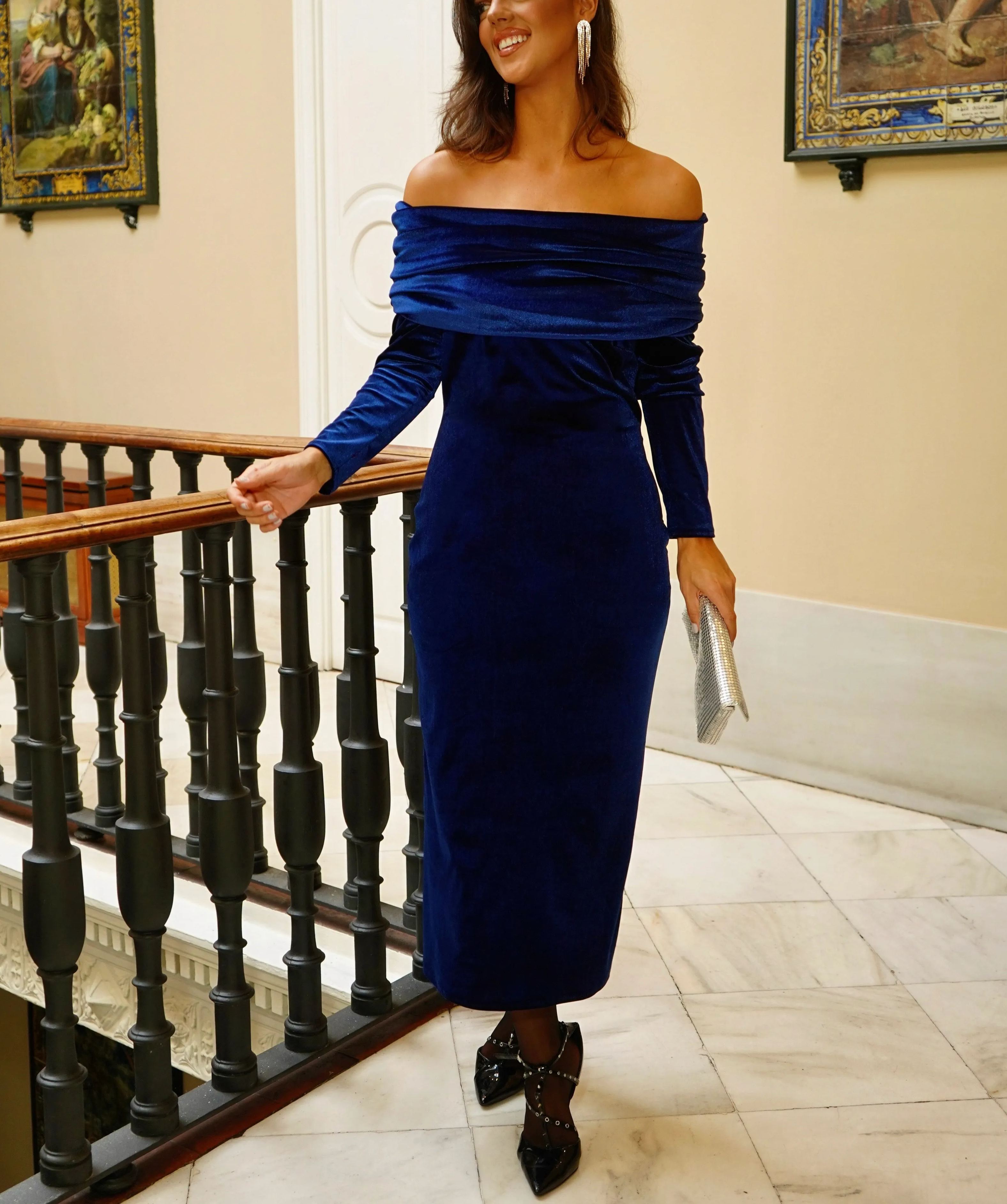 Vestido Tirso Marino