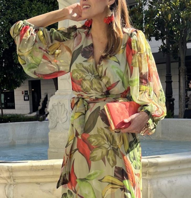 Paula printed loose dress