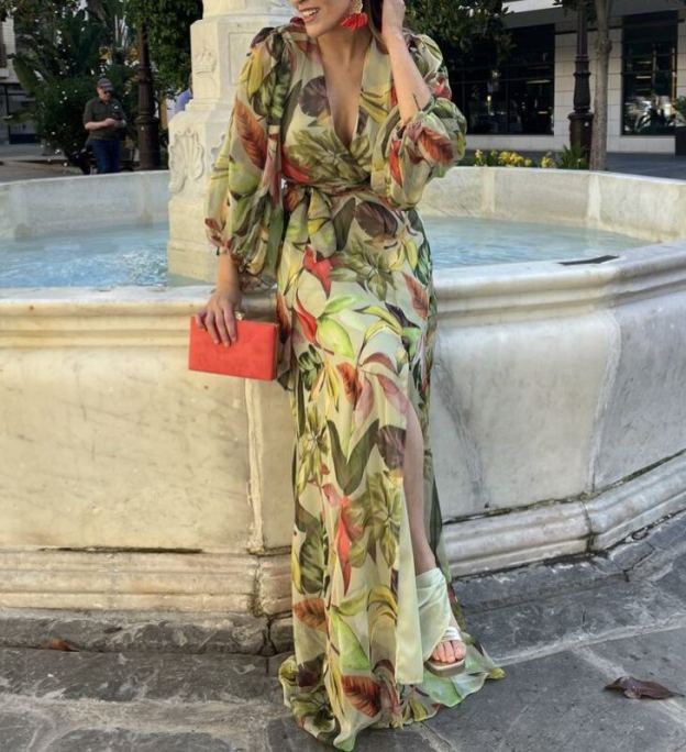 Paula printed loose dress