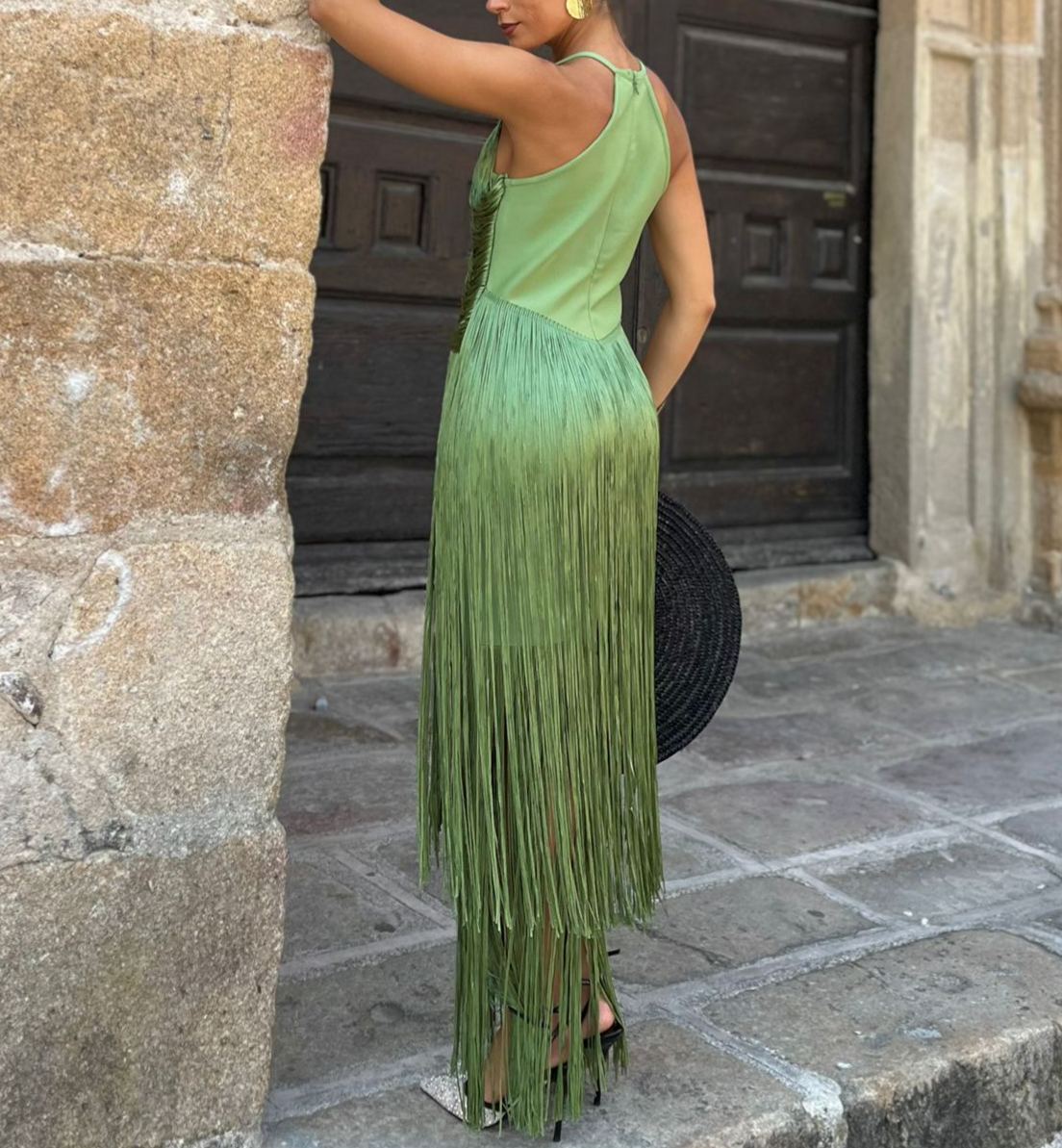 Oriana Green Dress