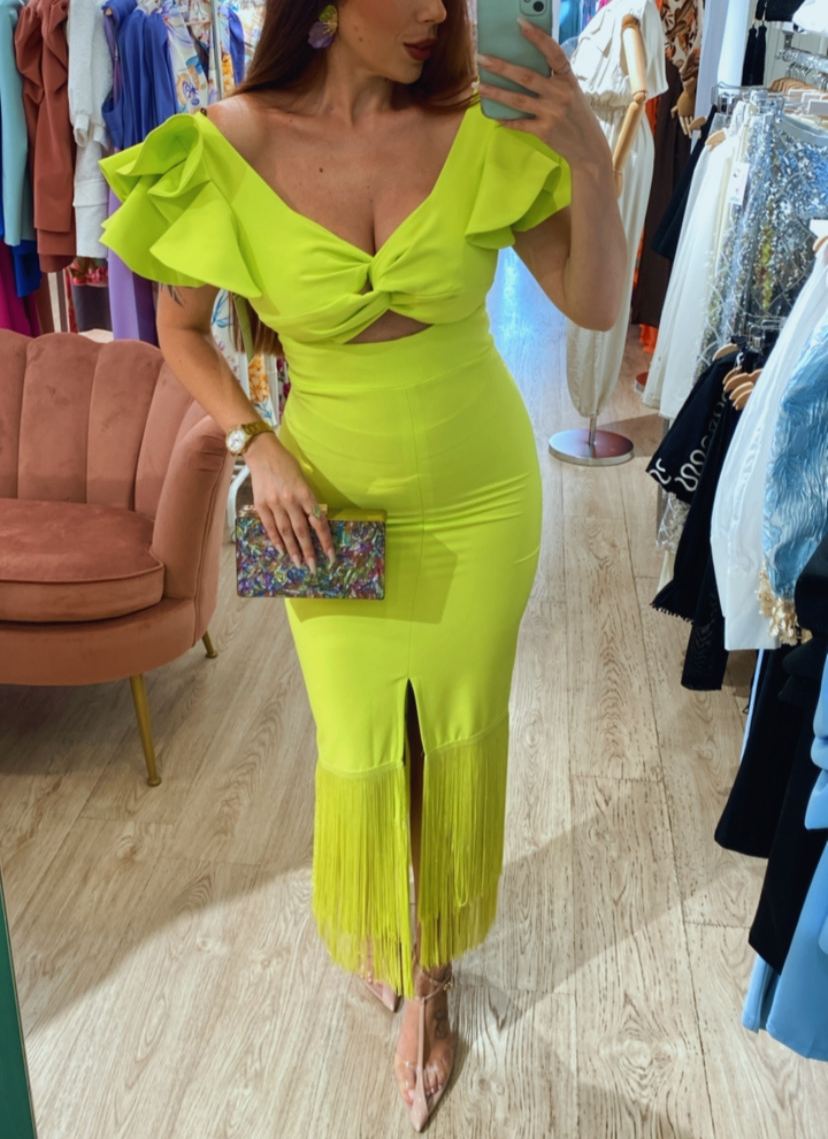 Lucía – Neon Flamenco Dress