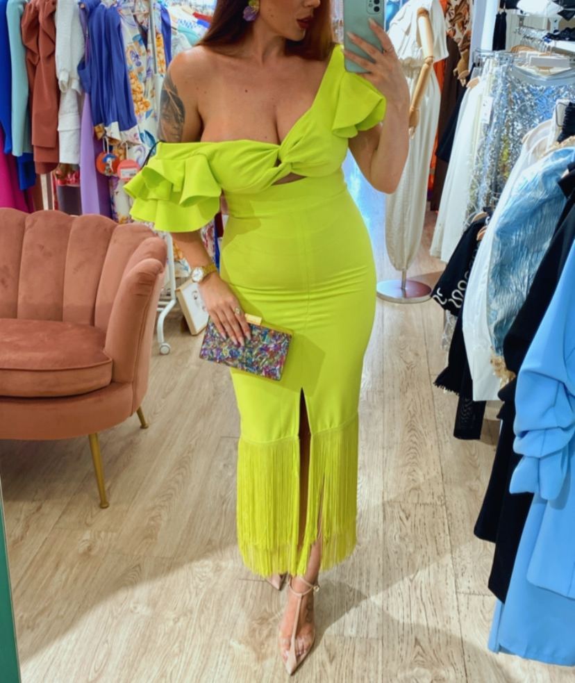 Lucía – Neon Flamenco Dress