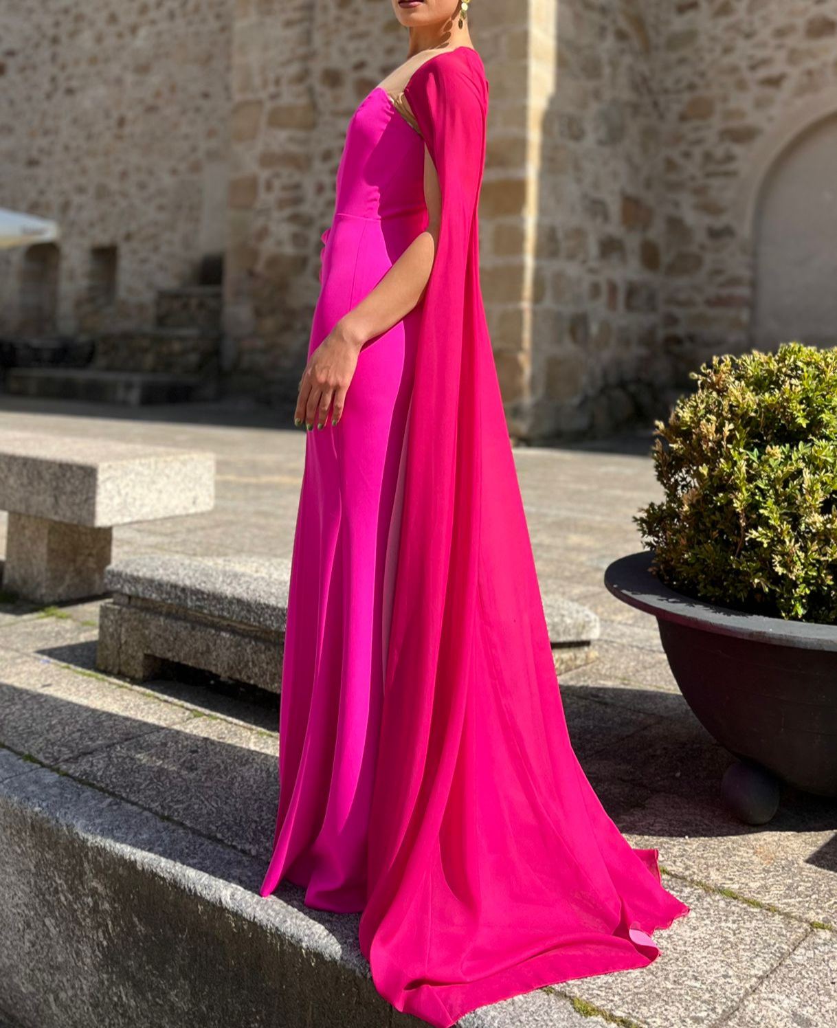 Marieta Fuchsia Dress