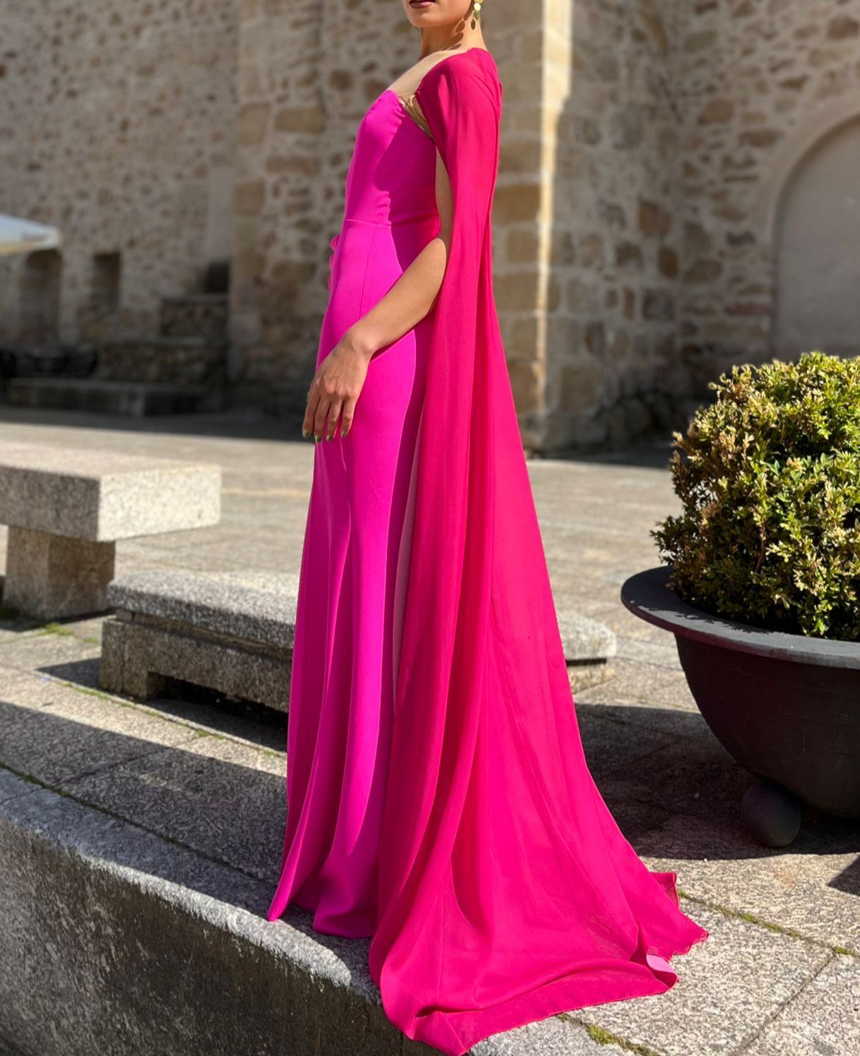 Marieta Fuchsia Dress