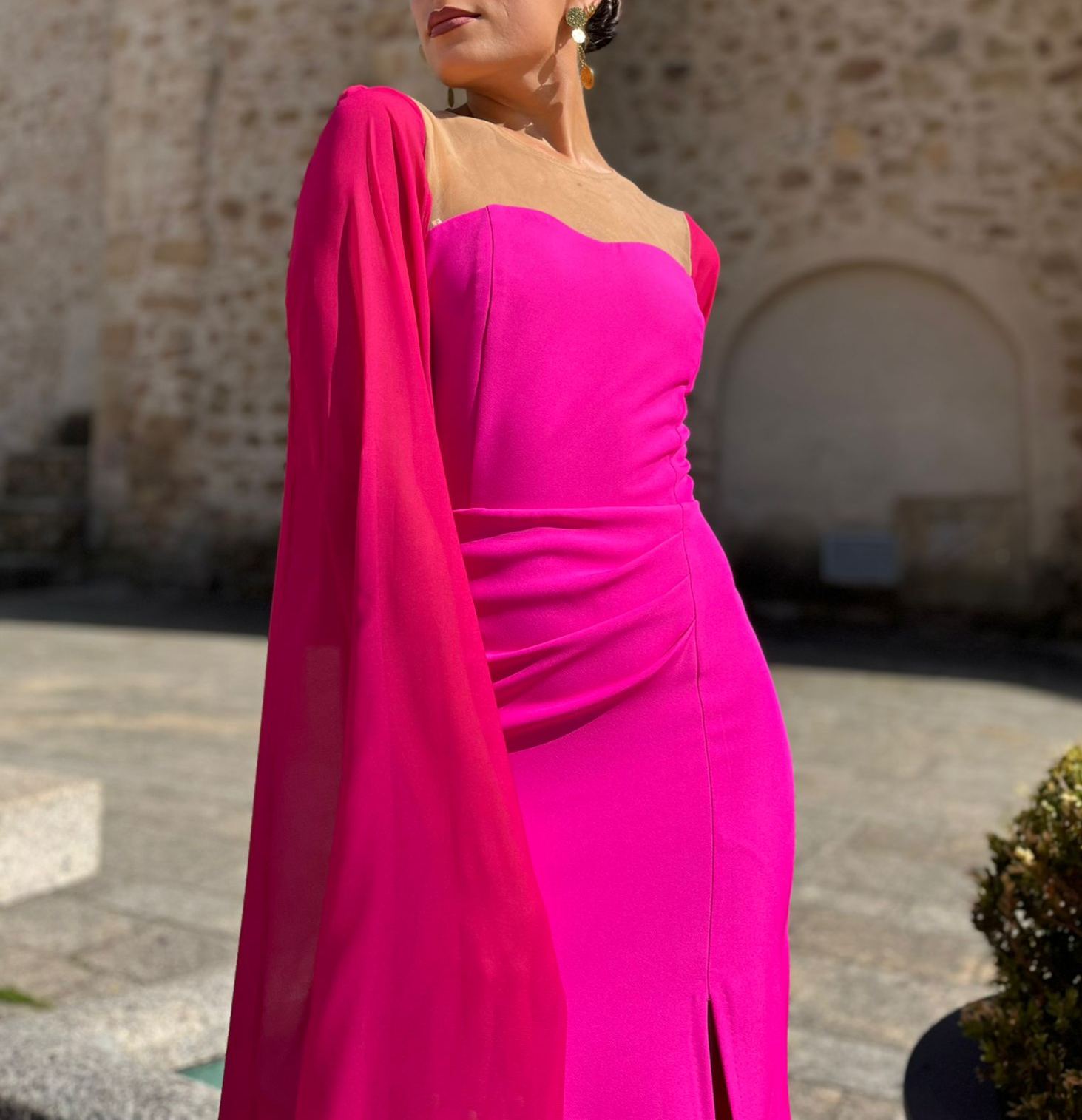Marieta Fuchsia Dress